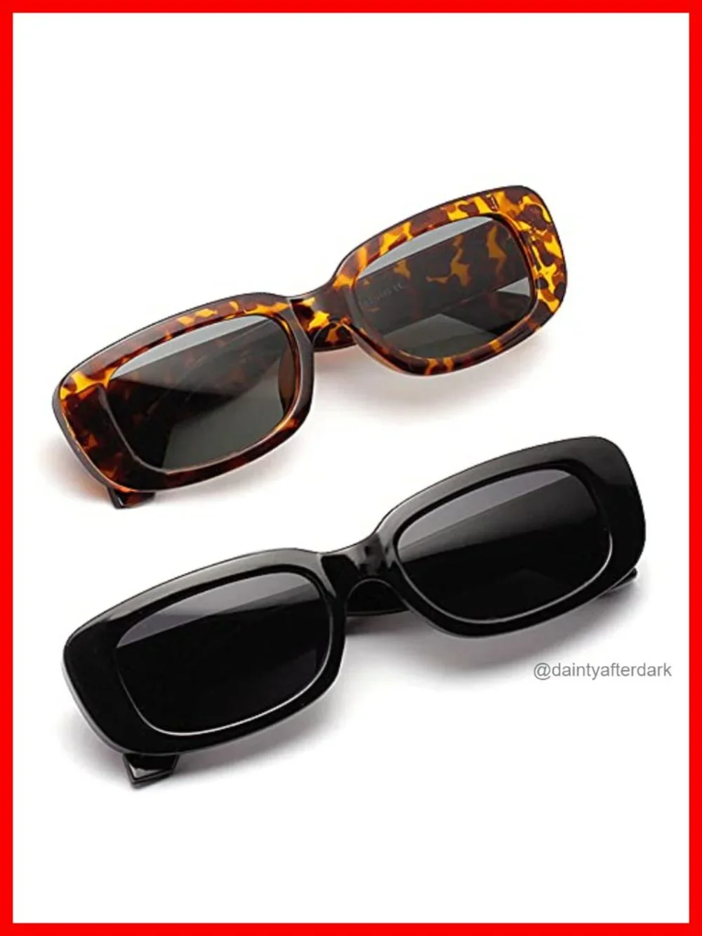 Retro Y2K Square Sunglasses for Women, UV400 Protection, 4 Pack